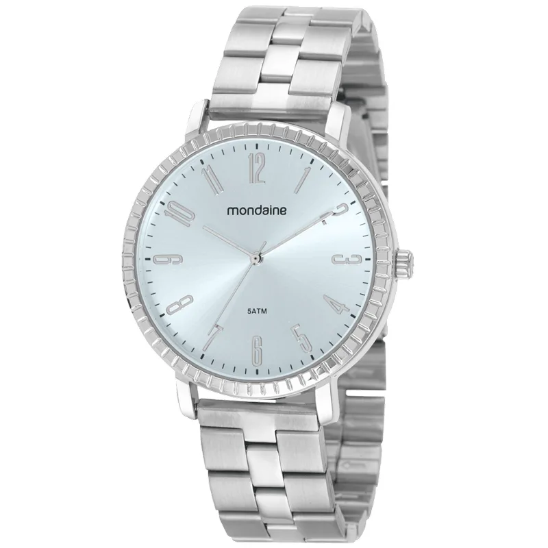 Relógio Feminino Casual Prata