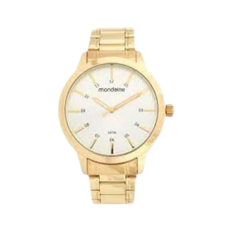 Kit Relógio Dourado Masculino Mondaine 99135GPMVDE2K2