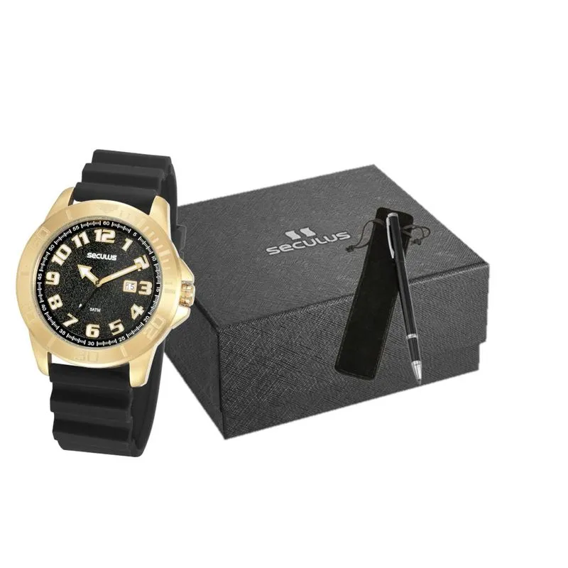 Relogio De Pulso Masculino 20933gpsvdu2k3 Preto - Seculus