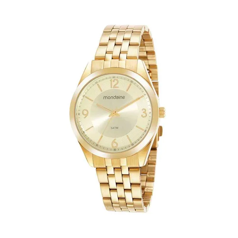 Relógio Feminino Casual Dourado
