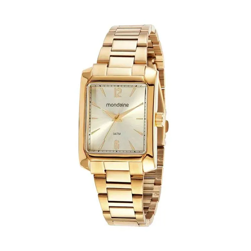 Relógio Feminino Casual Dourado