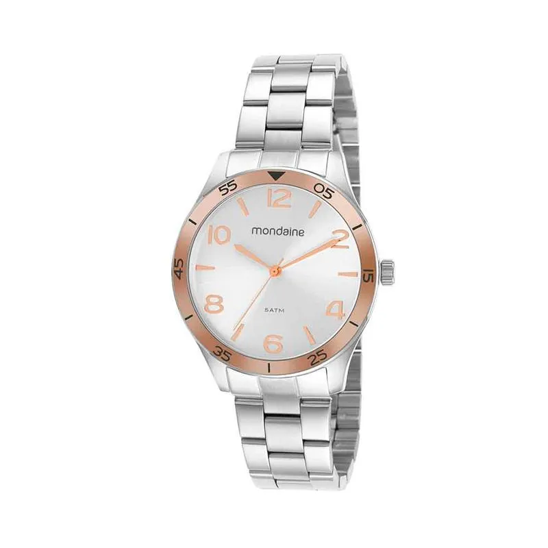 Relógio Feminino Casual Prata