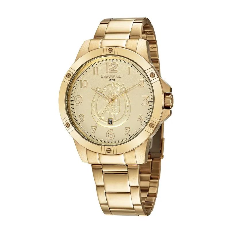 Relógio Masculino Country Dourado