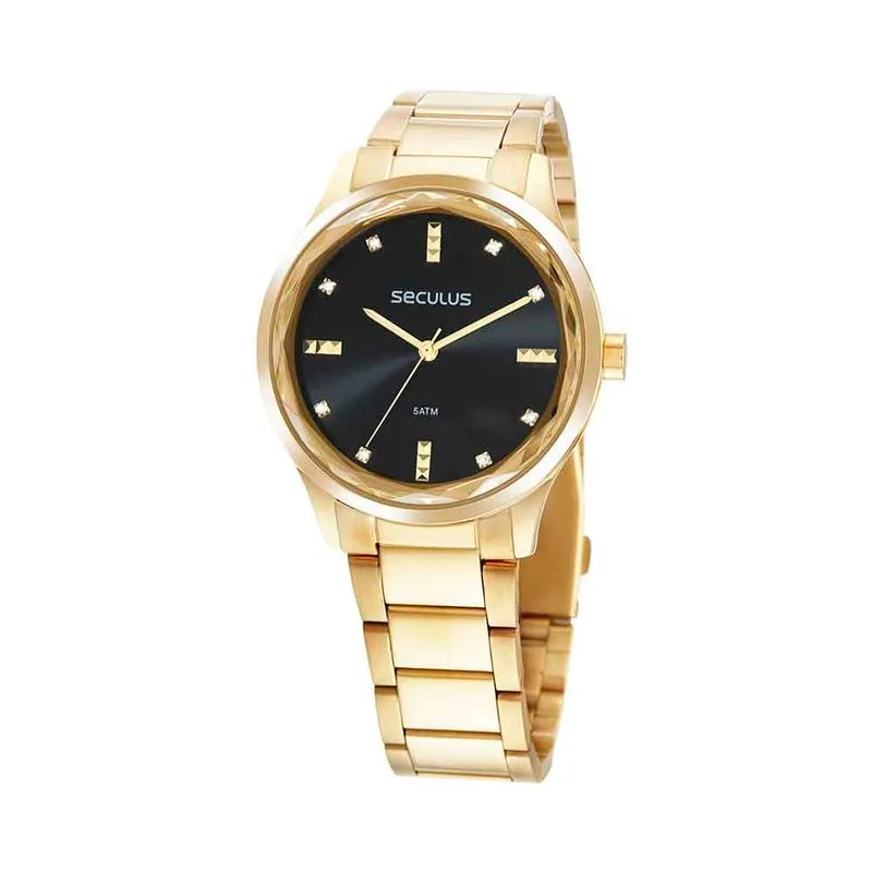Relógio Feminino Casual Dourado