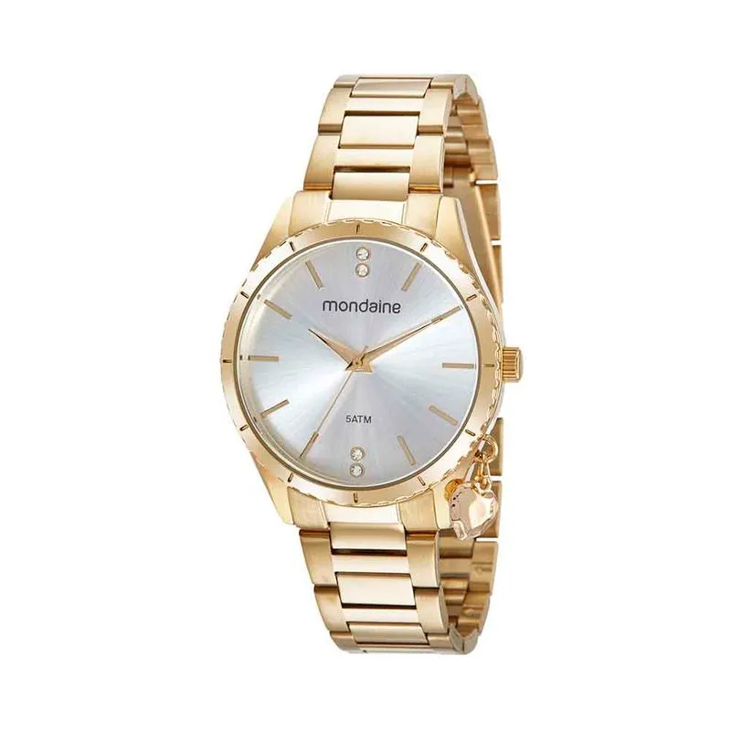 Relógio Feminino Moderno Dourado