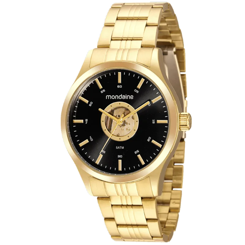 Relógio Masculino Casual Dourado