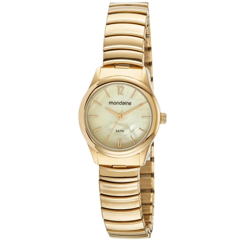 Relógio Feminino Social Dourado