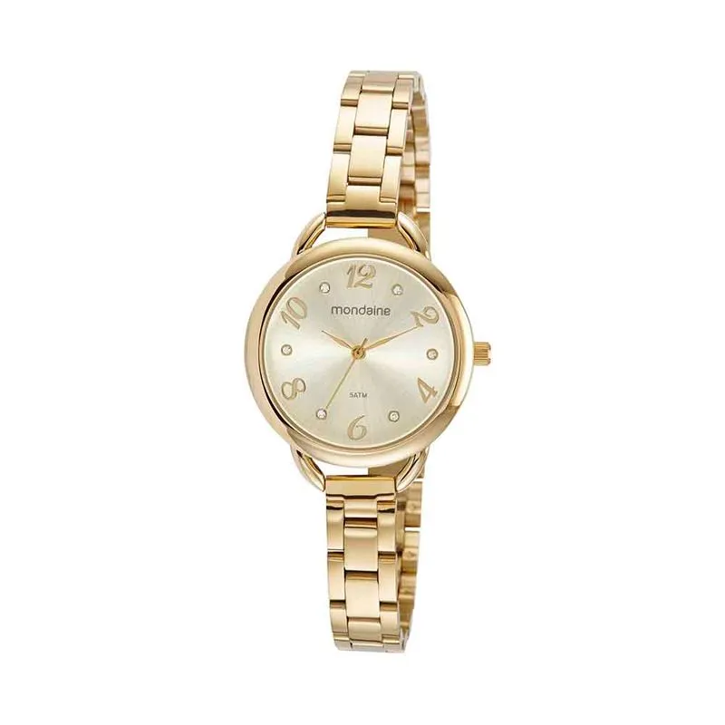 Relógio Feminino Casual Dourado