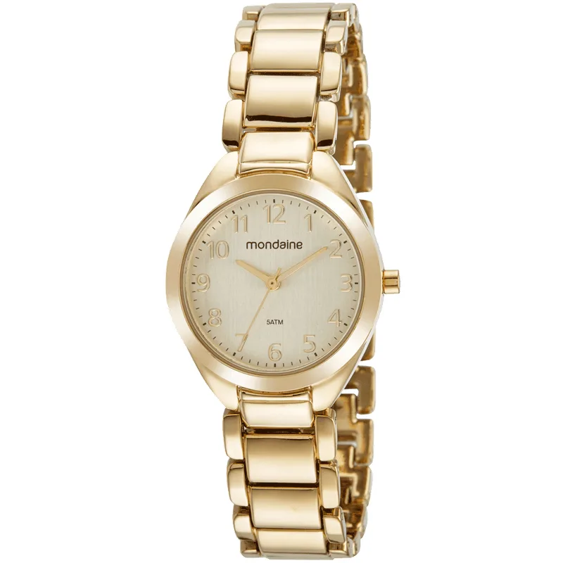 Relógio Feminino Casual Dourado