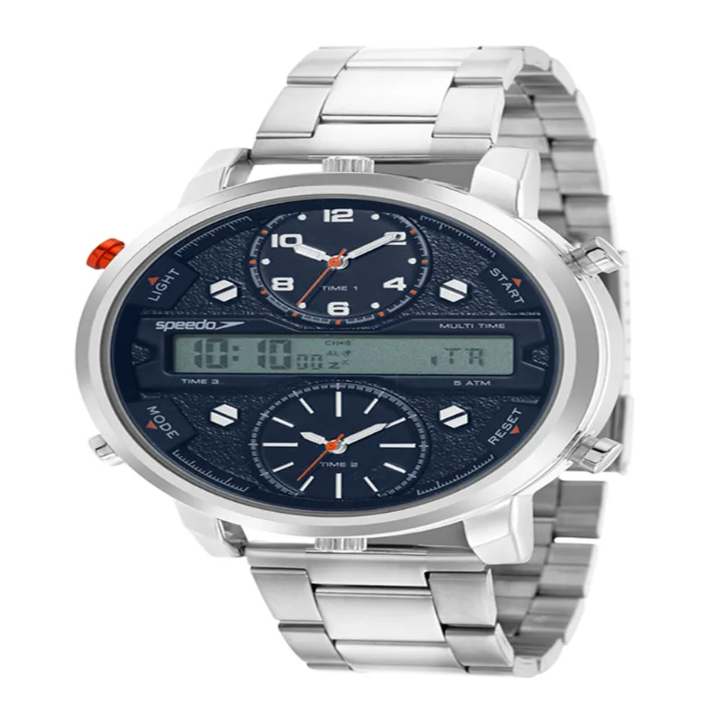 Relógio Masculino Speedo Anadigi Prata