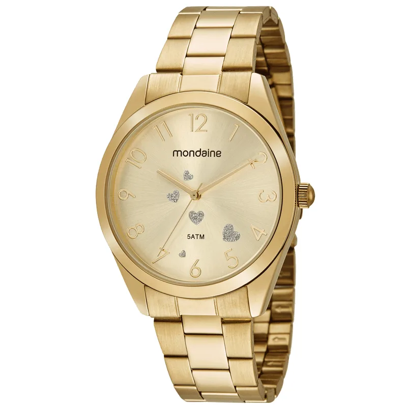 Relógio Feminino Moda Dourado