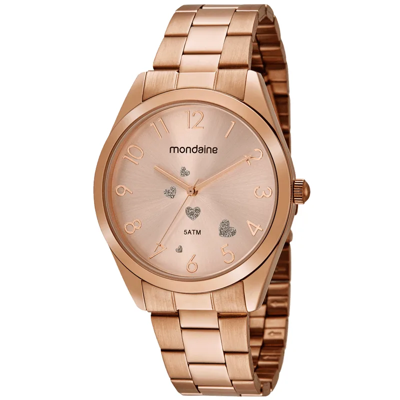 Relógio Feminino Moda Rose Gold