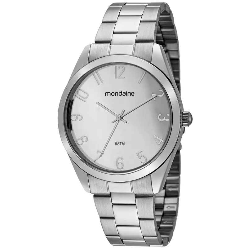 Relógio Feminino Casual Prata
