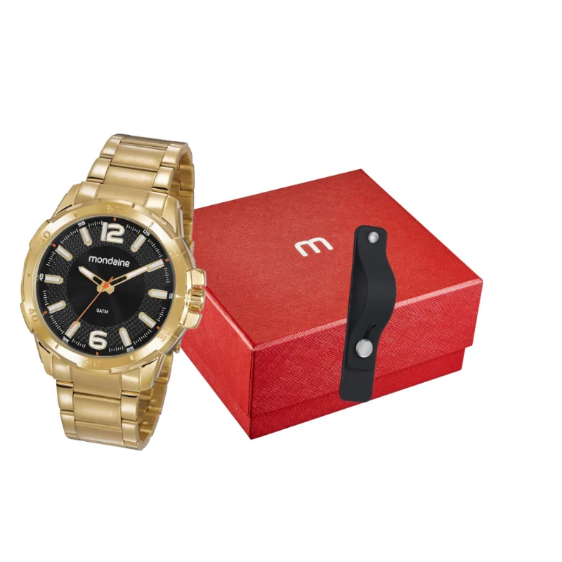 Kit Relógio Masculino Casual Com Suporte para Celular