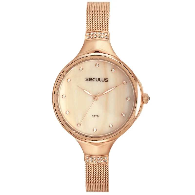 Relógio Feminino Madrepérola Rose