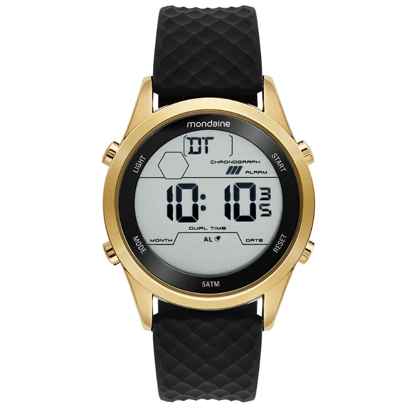 Relógio Masculino Digital Silicone Preto