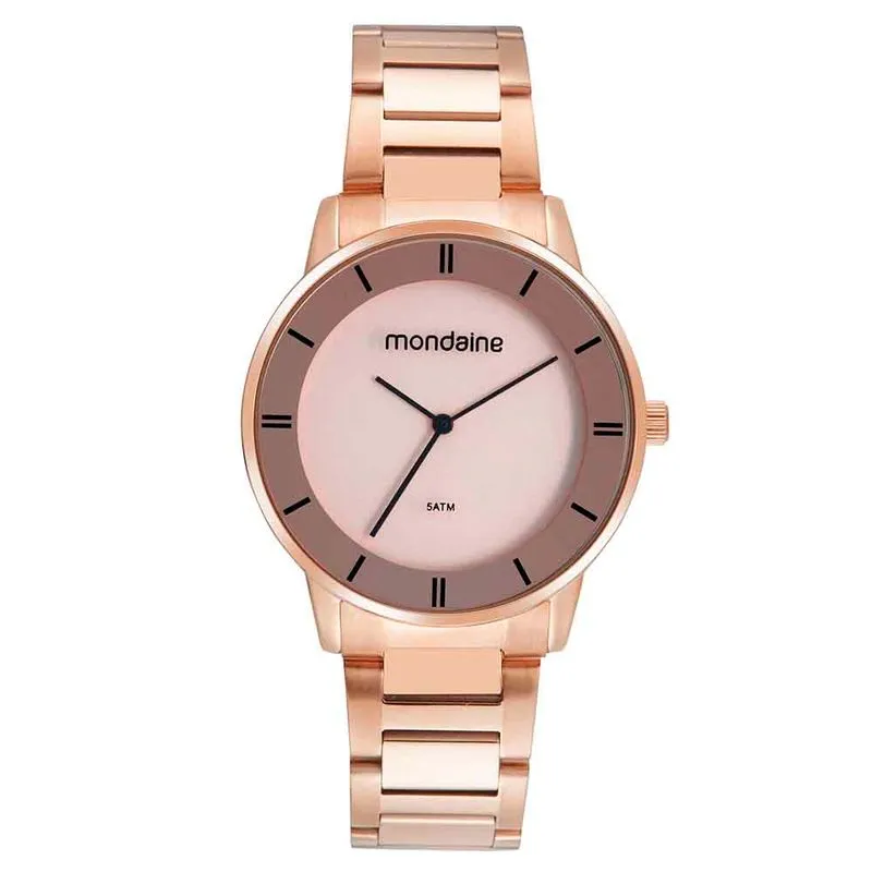 Relógio Feminino Minimalista Rosé