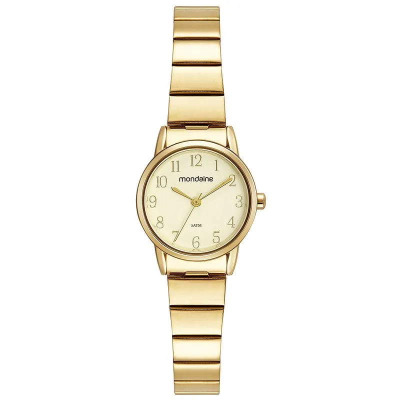 Relógio Feminino Bracelete Dourado