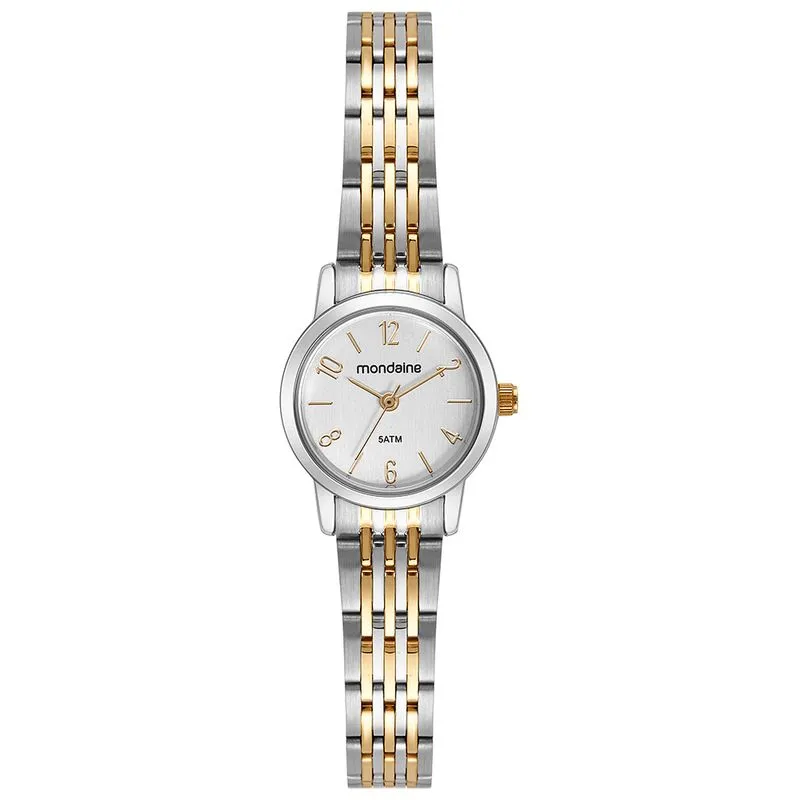 Relógio Feminino Prata e Dourado