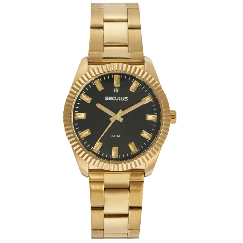 Relógio Feminino Casual Dourado