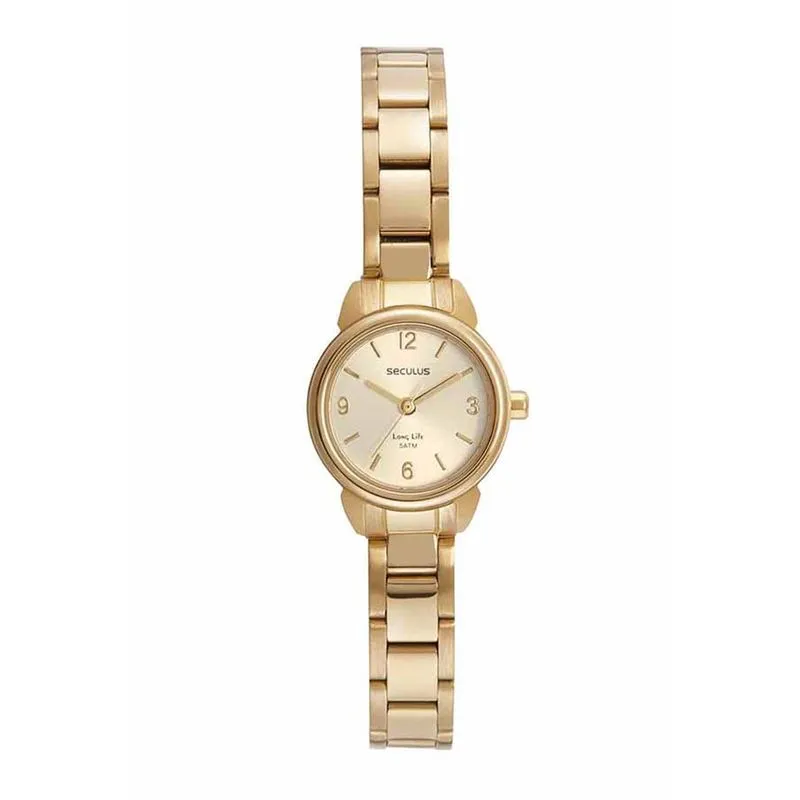 Relogio De Pulso Feminino 44135lpsvda2 Dourado - Seculus