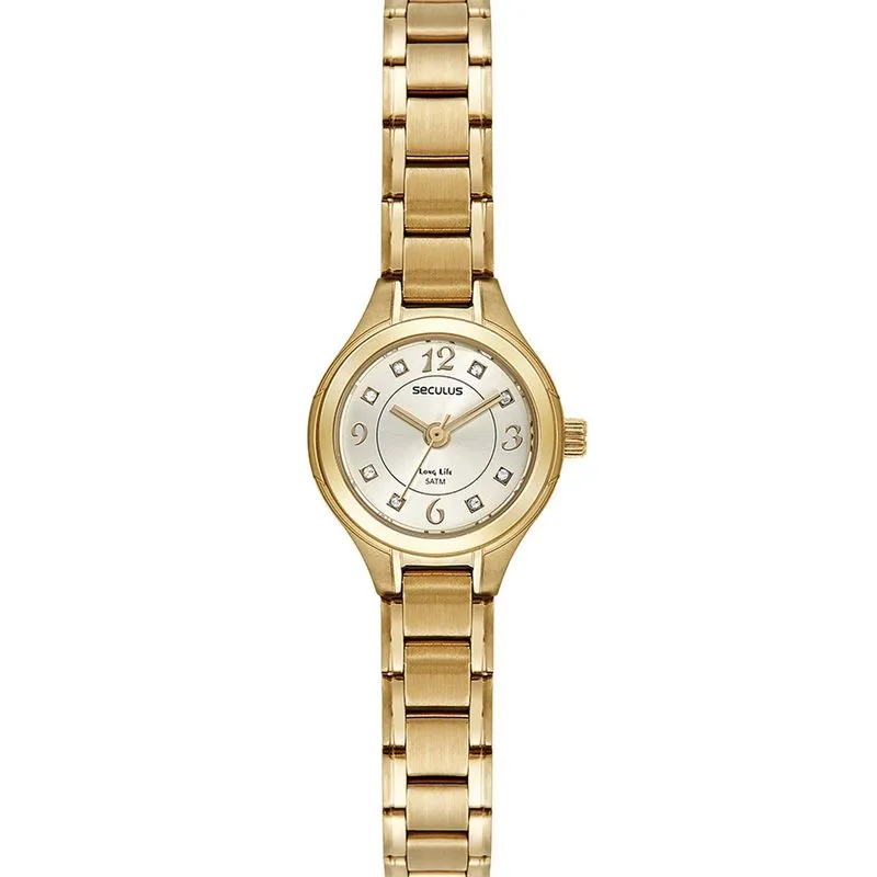 Relógio Feminino Seculus Dourado 44140LPSVDA1