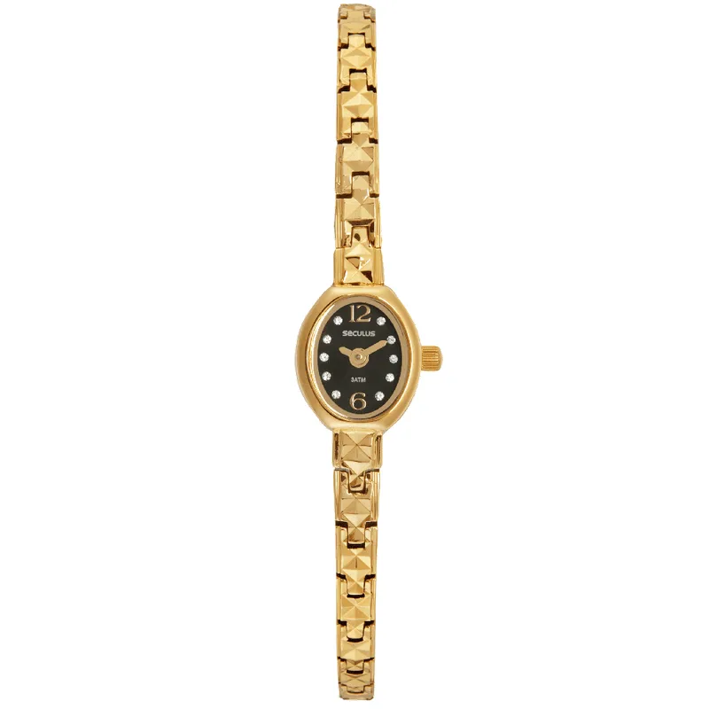Relógio Feminino Eternity Dourado e Preto