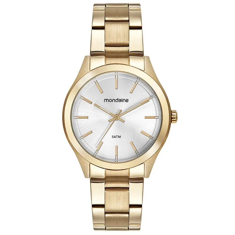 Relógio Feminino Aço Casual Dourado