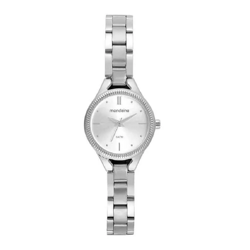 Relógio Feminino Aço Pequeno Minimalista Prata
