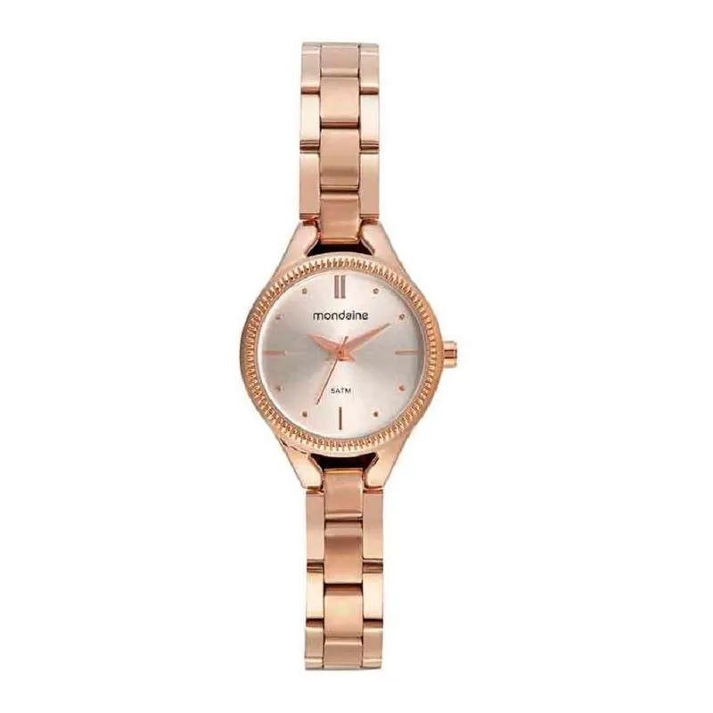 Relógio Feminino Aço Pequeno Minimalista Rosê