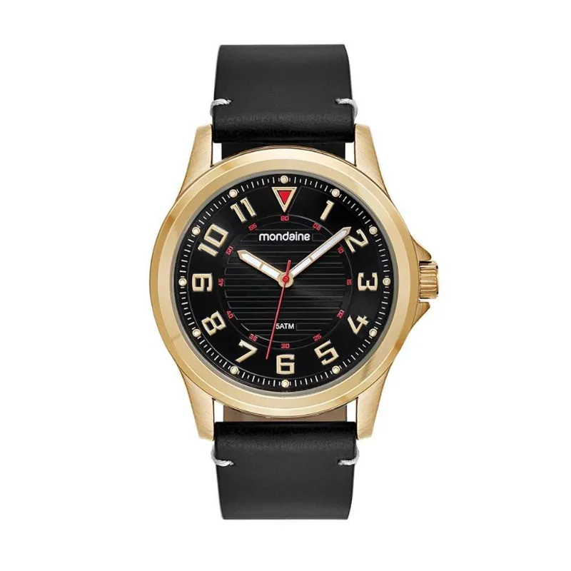 Relogio Mondaine Masculino Casual Dourado