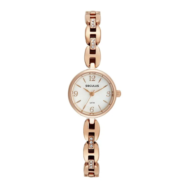 Relógio Seculus Feminino Bracelete Mini Rosé