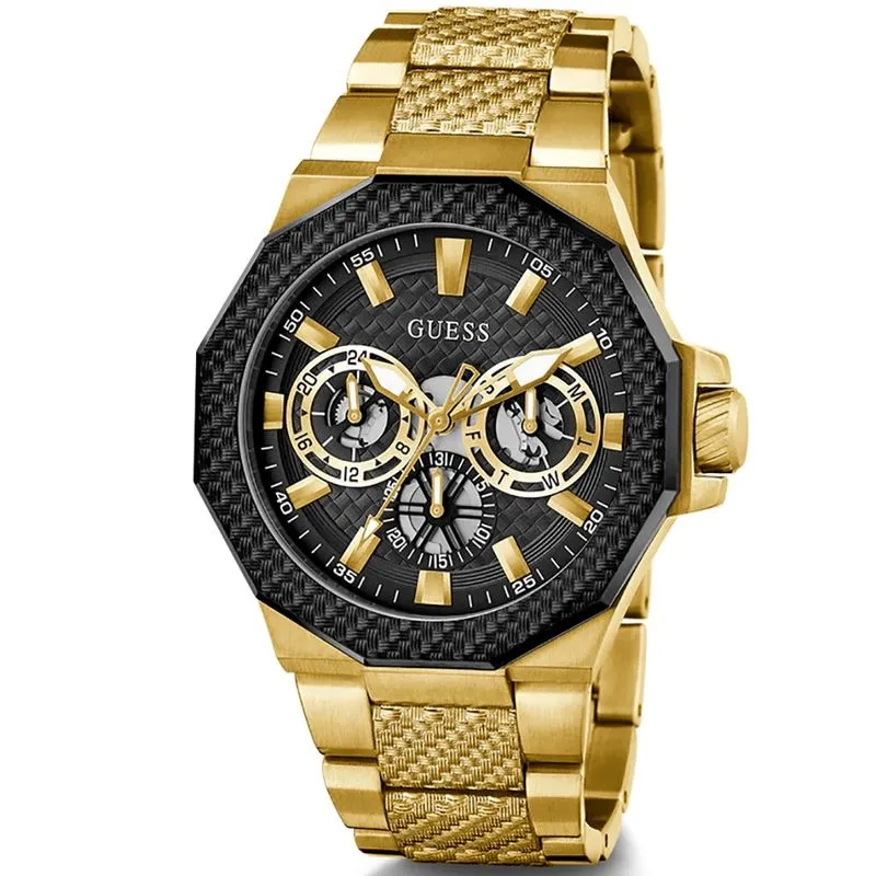 Relógio guess masculino analógico dourado 2-tone GW0636G2