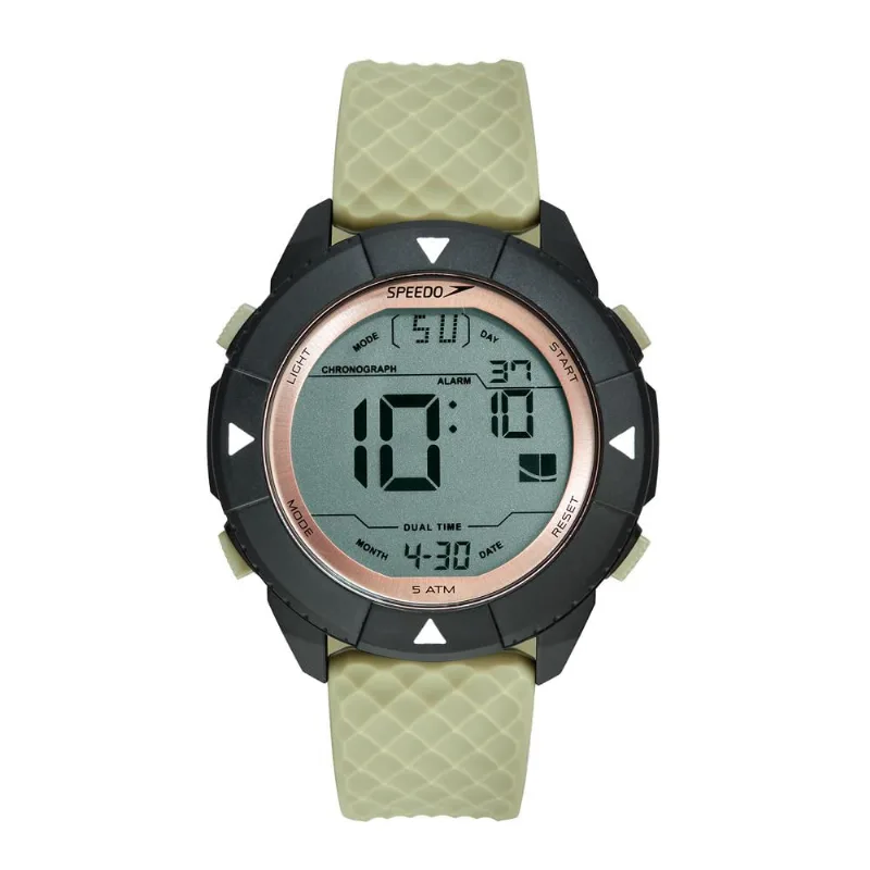 Relógio Speedo Masculino Ref:15090g0evnv2 Esportivo Digital Cáqui