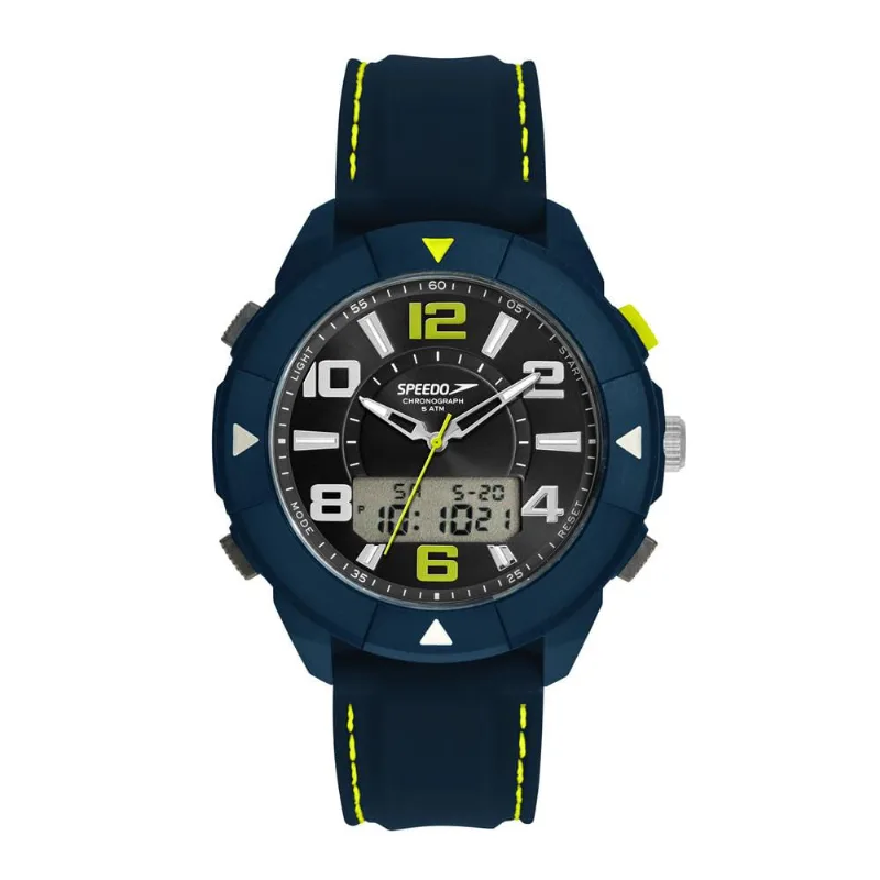Relógio Speedo Masculino Esportivo Anadigi Azul