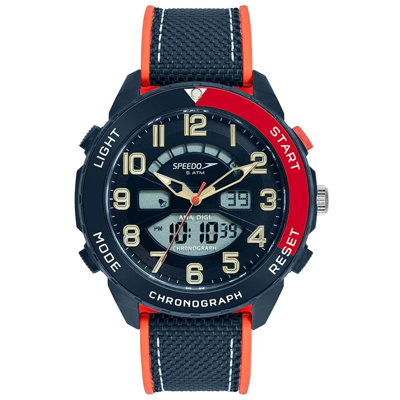 Relógio Masculino Speedo Anadigi Azul