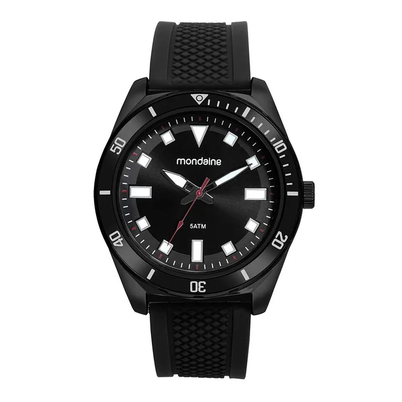 Relógio Masculino Silicone Preto