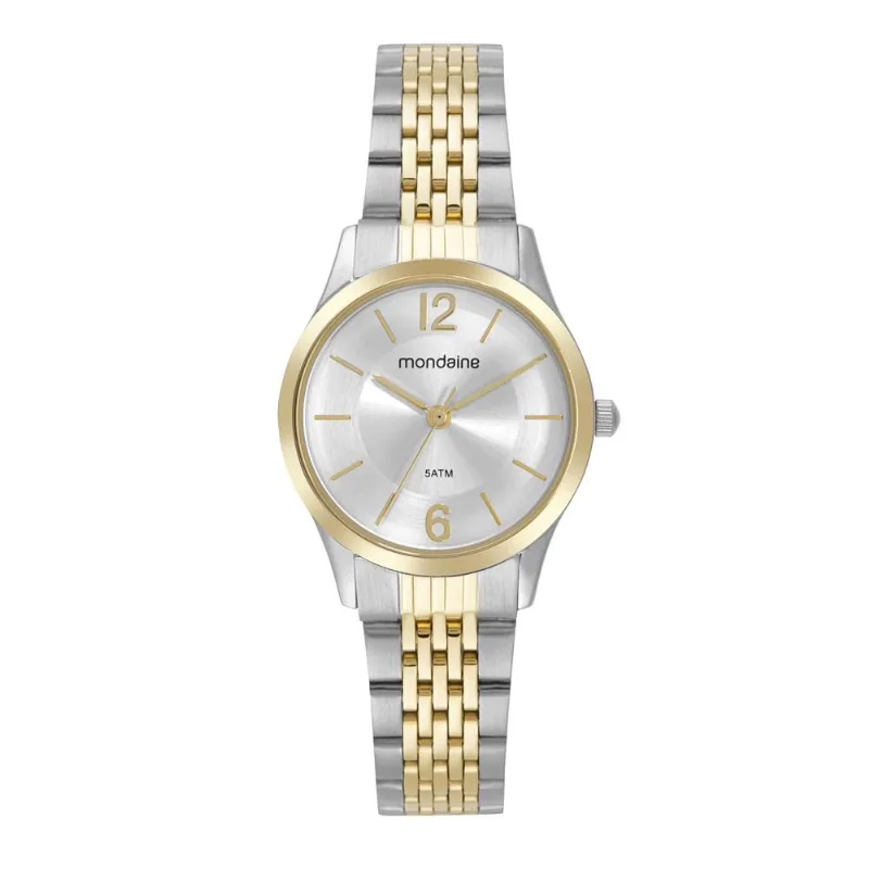 Relogio Mondaine Feminino Ref: 32698lpmvbe2 Social Bicolor