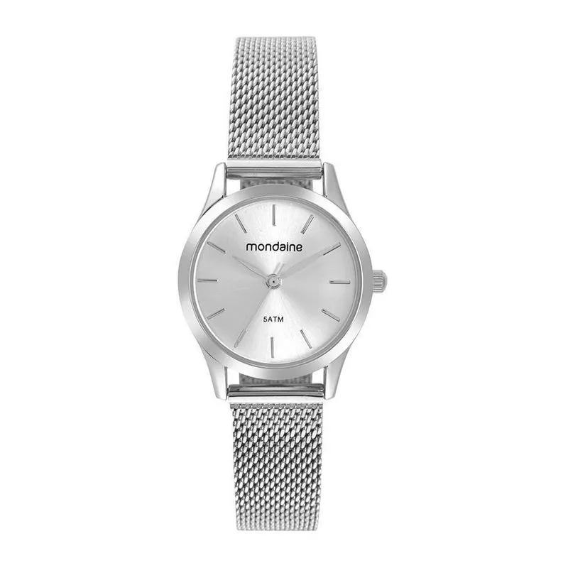 Kit Relógio Feminino Mondaine Prata 32729L0Mkne2