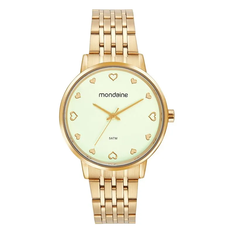 Relógio Feminino Love Dourado