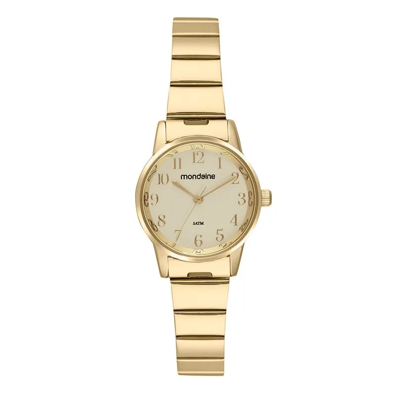 Relógio Feminino Clássico Bracelete Dourado