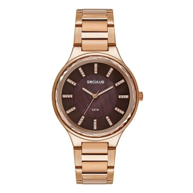 Relogio De Pulso Feminino Rose 77253lpsvrs3 - Seculus