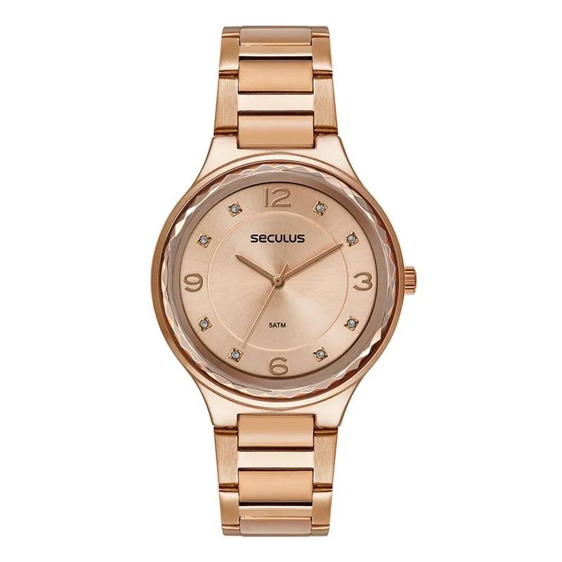 Relogio De Pulso Feminino Rose 77254lpsvrs2 - Seculus
