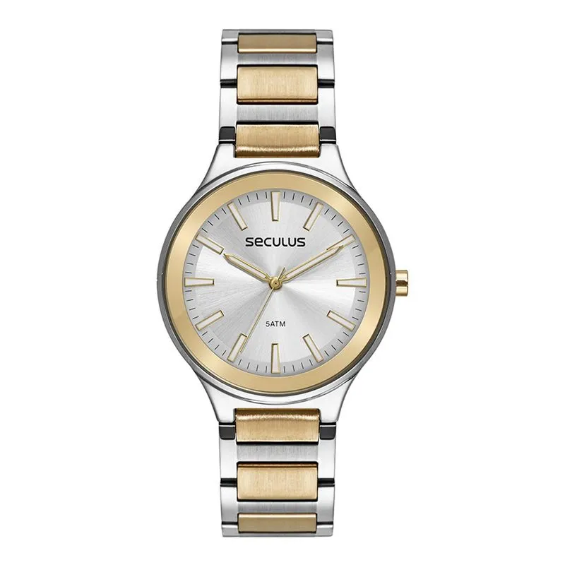Relogio De Pulso Feminino Bicolor 77265lpsvbs3 - Seculus