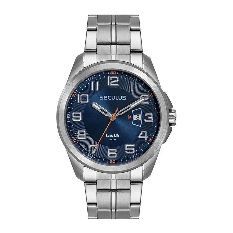 Relogio De Pulso Masculino Prata 77263g0svna1 - Seculus