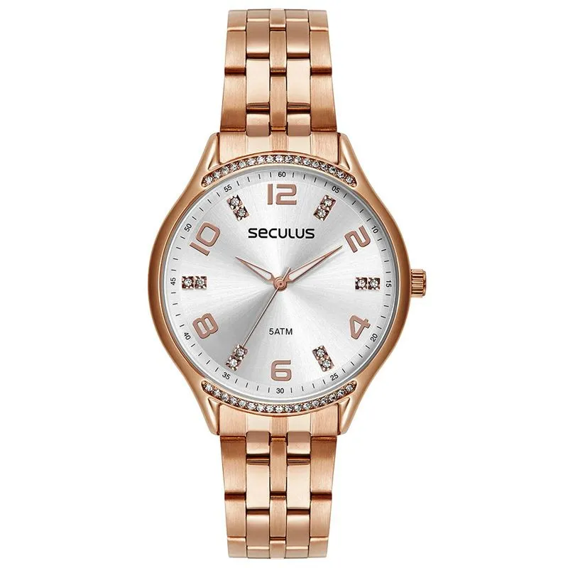 Relogio De Pulso Feminino Rose 77268lpsvrs2 - Seculus