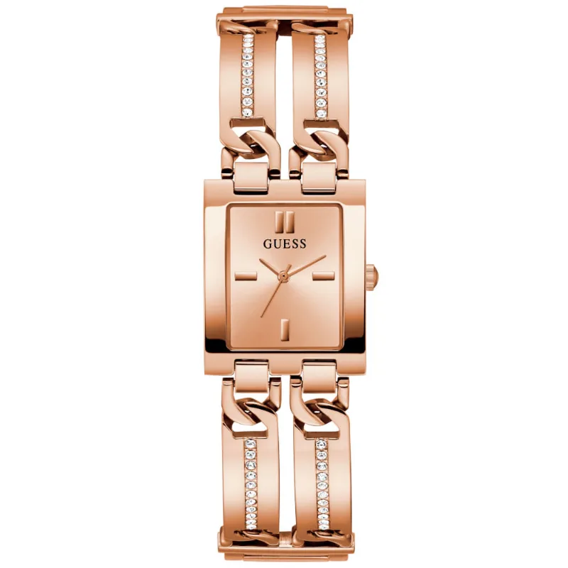 Relógio Guess Feminino Quadrado Bracelete Rosé