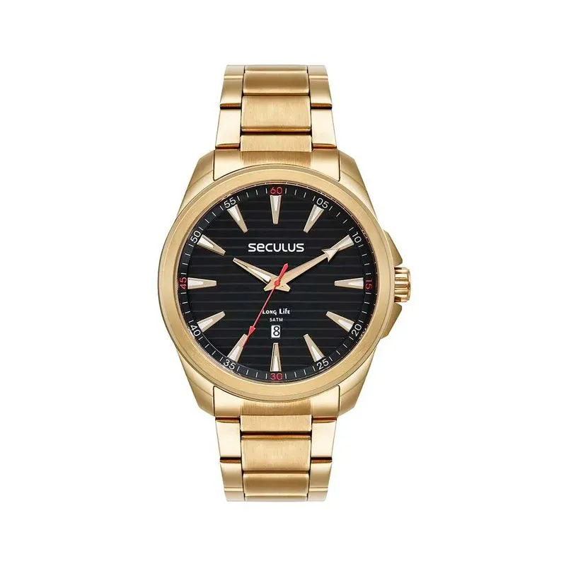 Relógio Masculino Analógico Seculus 77239GPSVDA2 Dourado RELOGIO SECULUS MASCULINO 77239GPSVDA2