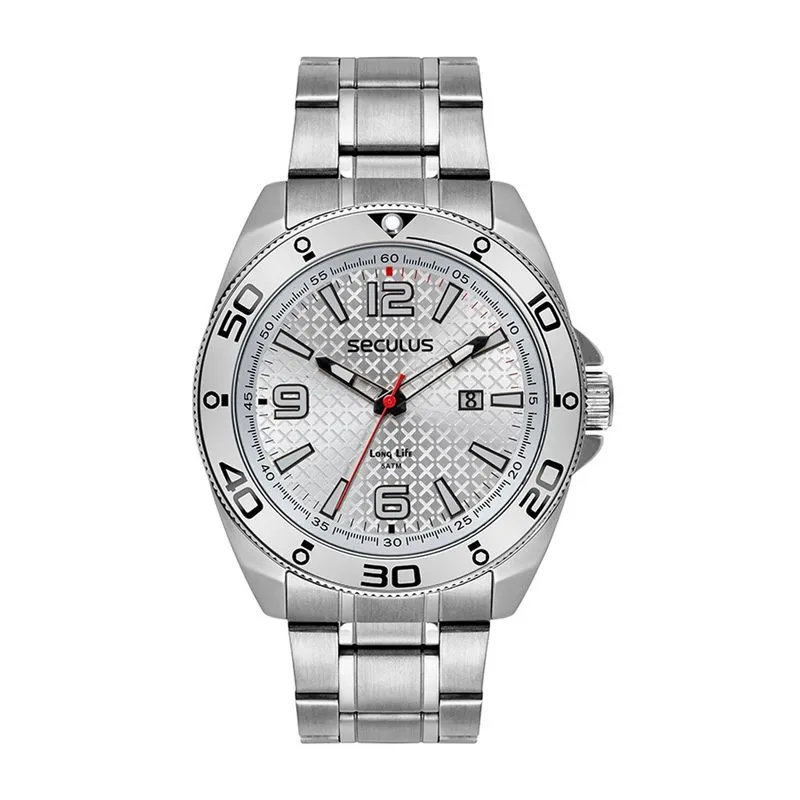 Relogio De Pulso Masculino Prata 77241g0svna1 - Seculus