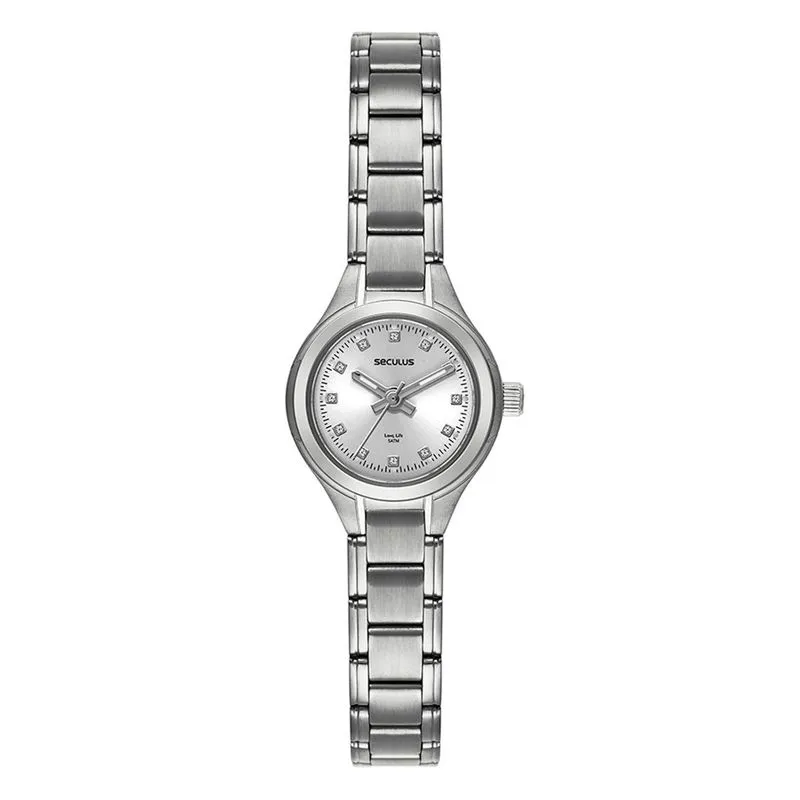 Relogio De Pulso Feminino 44190l0svna2 Prata - Seculus
